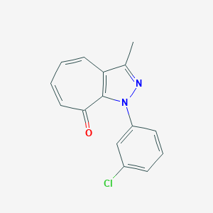 molecular formula C15H11ClN2O B278964 1-(3-chlorophenyl)-3-methylcyclohepta[c]pyrazol-8(1H)-one 
