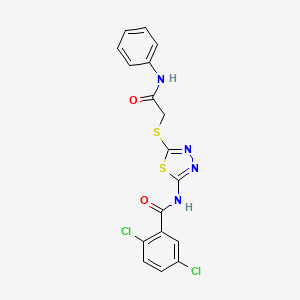 2,5-dichloro-N-(5-((2-oxo-2-(phenylamino)ethyl)thio)-1,3,4-thiadiazol-2-yl)benzamide
