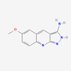 6-methoxy-1H-pyrazolo[3,4-b]quinolin-3-amine