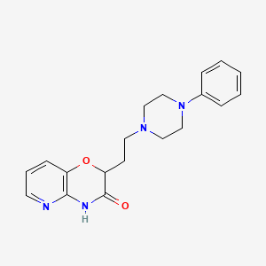molecular formula C19H22N4O2 B2789663 2-[2-(4-phenylpiperazino)ethyl]-2H-pyrido[3,2-b][1,4]oxazin-3(4H)-one CAS No. 860651-26-9