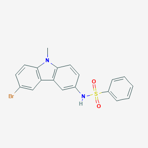 N-(6-bromo-9-methyl-9H-carbazol-3-yl)benzenesulfonamide