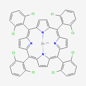 molecular formula C44H20Cl8N4Zn B2789676 ZINC;5,10,15,20-tetrakis(2,6-dichlorophenyl)porphyrin-22,24-diide CAS No. 100506-72-7