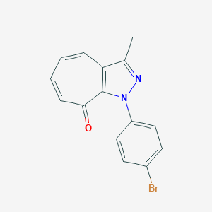 molecular formula C15H11BrN2O B278968 1-(4-bromophenyl)-3-methylcyclohepta[c]pyrazol-8(1H)-one 