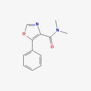 molecular formula C12H12N2O2 B2789687 N,N-dimethyl-5-phenyl-1,3-oxazole-4-carboxamide CAS No. 254749-10-5