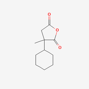 molecular formula C11H16O3 B2789688 3-Cyclohexyl-3-methyloxolane-2,5-dione CAS No. 65306-93-6