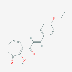molecular formula C18H16O4 B278969 3-[3-(4-Ethoxyphenyl)acryloyl]-2-hydroxy-2,4,6-cycloheptatrien-1-one 
