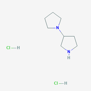 molecular formula C8H18Cl2N2 B2789691 1,3'-Bipyrrolidine dihydrochloride CAS No. 267241-99-6; 957540-36-2