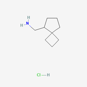 molecular formula C9H18ClN B2789693 {Spiro[3.4]octan-5-yl}methanamine hydrochloride CAS No. 2241138-55-4