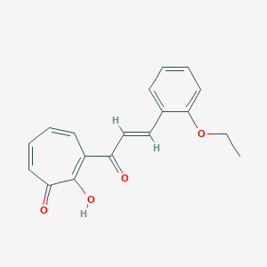 molecular formula C18H16O4 B278970 3-[3-(2-Ethoxyphenyl)acryloyl]-2-hydroxy-2,4,6-cycloheptatrien-1-one 