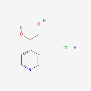 molecular formula C7H10ClNO2 B2789718 1-(Pyridin-4-yl)ethane-1,2-diol hydrochloride CAS No. 1750-97-6