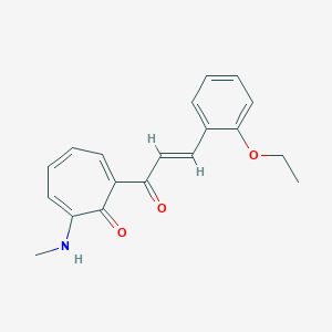 2-[3-(2-Ethoxyphenyl)acryloyl]-7-(methylamino)-2,4,6-cycloheptatrien-1-one
