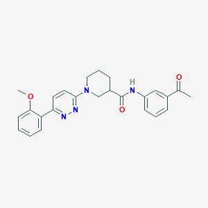 molecular formula C25H26N4O3 B2789721 N-(3-acetylphenyl)-1-[6-(2-methoxyphenyl)pyridazin-3-yl]piperidine-3-carboxamide CAS No. 1171995-64-4