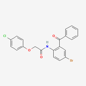 molecular formula C21H15BrClNO3 B2789746 N-(2-benzoyl-4-bromophenyl)-2-(4-chlorophenoxy)acetamide CAS No. 392248-47-4