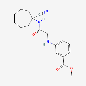 Methyl 3-({[(1-cyanocycloheptyl)carbamoyl]methyl}amino)benzoate