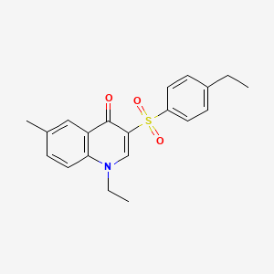 molecular formula C20H21NO3S B2789775 1-Ethyl-3-(4-ethylbenzenesulfonyl)-6-methyl-1,4-dihydroquinolin-4-one CAS No. 899213-95-7