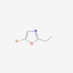 molecular formula C5H6BrNO B2789778 5-Bromo-2-ethyl-1,3-oxazole CAS No. 1391740-26-3