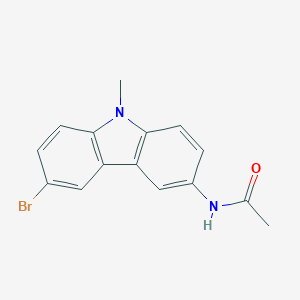molecular formula C15H13BrN2O B278978 N-(6-bromo-9-methyl-9H-carbazol-3-yl)acetamide 