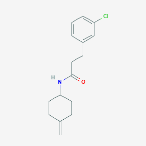 molecular formula C16H20ClNO B2789782 3-(3-chlorophenyl)-N-(4-methylidenecyclohexyl)propanamide CAS No. 2097888-02-1
