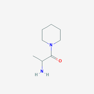 molecular formula C8H16N2O B2789797 2-Amino-1-(piperidin-1-yl)propan-1-one CAS No. 805974-19-0