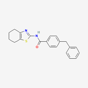 4-benzyl-N-(4,5,6,7-tetrahydro-1,3-benzothiazol-2-yl)benzamide