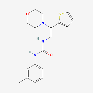1-(2-Morpholino-2-(thiophen-2-yl)ethyl)-3-(m-tolyl)urea