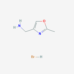 molecular formula C5H9BrN2O B2789815 (2-Methyloxazol-4-yl)methanamine hydrobromide CAS No. 2061979-67-5