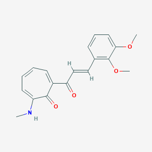 2-[3-(2,3-Dimethoxyphenyl)acryloyl]-7-(methylamino)-2,4,6-cycloheptatrien-1-one