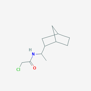 molecular formula C11H18ClNO B2789824 N-(bicyclo[2.2.1]hept-2-ylethyl)-2-chloroacetamide CAS No. 312713-11-4