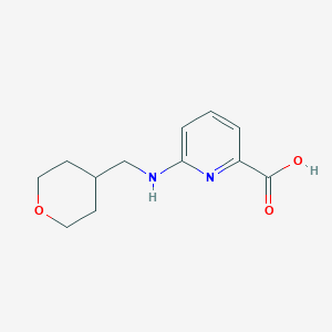 6-[(Tetrahydro-2H-pyran-4-ylmethyl)amino]picolinic acid