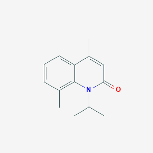 molecular formula C14H17NO B2789836 1-isopropyl-4,8-dimethyl-2(1H)-quinolinone CAS No. 343374-04-9