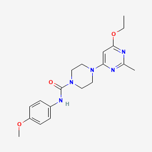molecular formula C19H25N5O3 B2789842 4-(6-ethoxy-2-methylpyrimidin-4-yl)-N-(4-methoxyphenyl)piperazine-1-carboxamide CAS No. 946372-54-9