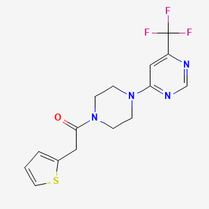 4-[4-(2-Thienylacetyl)piperazin-1-yl]-6-(trifluoromethyl)pyrimidine