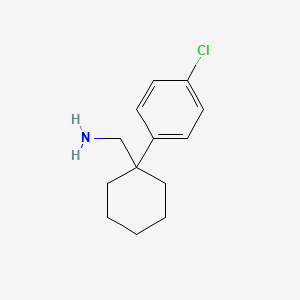 molecular formula C13H18ClN B2789871 [1-(4-Chlorophenyl)cyclohexyl]methanamine CAS No. 342425-45-0