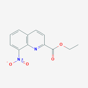 molecular formula C12H10N2O4 B2789872 Ethyl 8-nitroquinoline-2-carboxylate CAS No. 148914-32-3