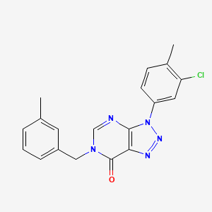3-(3-Chloro-4-methylphenyl)-6-[(3-methylphenyl)methyl]triazolo[4,5-d]pyrimidin-7-one