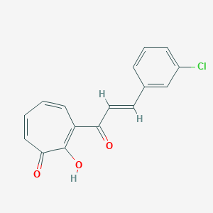3-[3-(3-Chlorophenyl)acryloyl]-2-hydroxy-2,4,6-cycloheptatrien-1-one