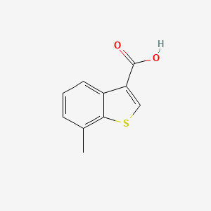molecular formula C10H8O2S B2789901 Benzo[b]thiophene-3-carboxylic acid, 7-methyl- CAS No. 1505-60-8