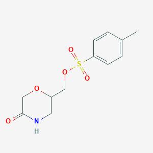 (5-Oxomorpholin-2-yl)methyl 4-methylbenzene-1-sulfonate