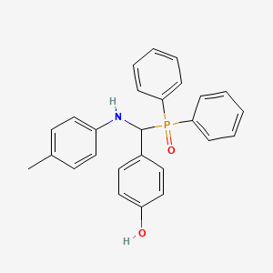 molecular formula C26H24NO2P B2789924 4-[Diphenylphosphoryl-(4-methylanilino)methyl]phenol CAS No. 328021-53-0