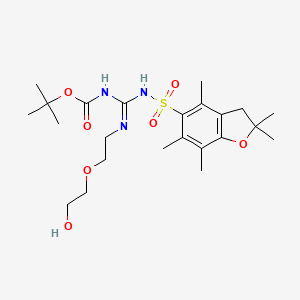 molecular formula C23H37N3O7S B2789931 Boc,pbf-amidino-eetoh CAS No. 1263049-12-2