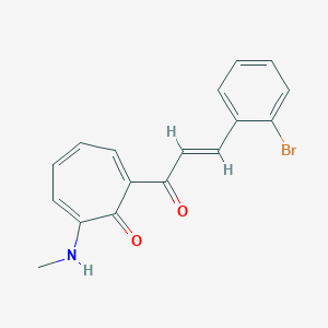 2-[3-(2-Bromophenyl)acryloyl]-7-(methylamino)-2,4,6-cycloheptatrien-1-one