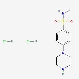molecular formula C11H19Cl2N3O2S B2789997 N-methyl-4-(piperazin-1-yl)benzene-1-sulfonamide dihydrochloride CAS No. 2094312-13-5
