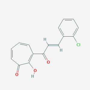 3-[3-(2-Chlorophenyl)acryloyl]-2-hydroxy-2,4,6-cycloheptatrien-1-one