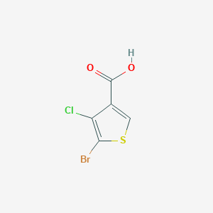 molecular formula C5H2BrClO2S B2790001 5-Bromo-4-chlorothiophene-3-carboxylic acid CAS No. 2150373-98-9