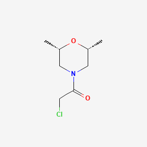 molecular formula C8H14ClNO2 B2790009 cis-4-(Chloroacetyl)-2,6-dimethylmorpholine CAS No. 1281759-10-1