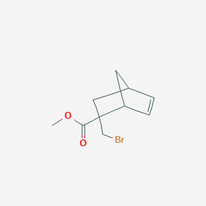 molecular formula C10H13BrO2 B2790010 Methyl 2-(bromomethyl)bicyclo[2.2.1]hept-5-ene-2-carboxylate CAS No. 2416242-87-8