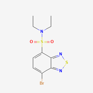 molecular formula C10H12BrN3O2S2 B2790027 7-bromo-N,N-diethyl-2,1,3-benzothiadiazole-4-sulfonamide CAS No. 123708-32-7