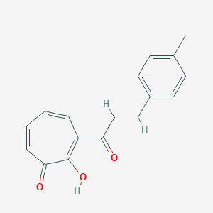 molecular formula C17H14O3 B279003 2-Hydroxy-3-[3-(4-methylphenyl)acryloyl]-2,4,6-cycloheptatrien-1-one 