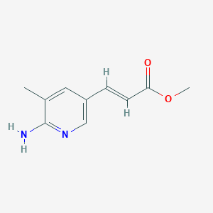 molecular formula C10H12N2O2 B2790035 Methyl (E)-3-(6-amino-5-methylpyridin-3-yl)prop-2-enoate CAS No. 2248418-25-7