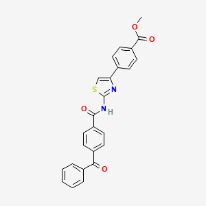 methyl 4-[2-(4-benzoylbenzamido)-1,3-thiazol-4-yl]benzoate